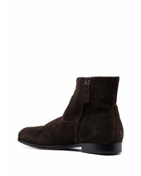 dunkelbraune Chelsea Boots aus Wildleder von Buttero