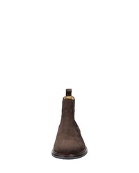 dunkelbraune Chelsea Boots aus Wildleder von Gant