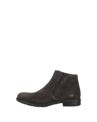 dunkelbraune Chelsea Boots aus Wildleder von Geox