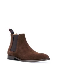 dunkelbraune Chelsea Boots aus Wildleder von PS Paul Smith