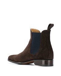 dunkelbraune Chelsea Boots aus Wildleder von Scarosso