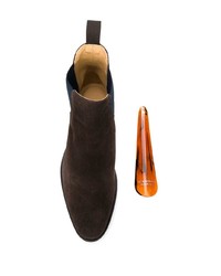 dunkelbraune Chelsea Boots aus Wildleder von Scarosso