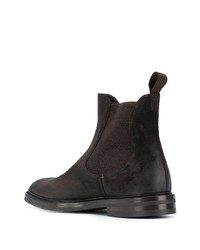 dunkelbraune Chelsea Boots aus Wildleder von Scarosso