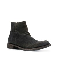 dunkelbraune Chelsea Boots aus Wildleder von Officine Creative