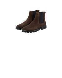 dunkelbraune Chelsea Boots aus Wildleder von JOOP!