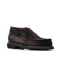 dunkelbraune Chelsea Boots aus Wildleder von Doucal's