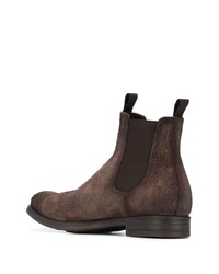 dunkelbraune Chelsea Boots aus Wildleder von Officine Creative