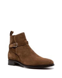 dunkelbraune Chelsea Boots aus Wildleder von Scarosso