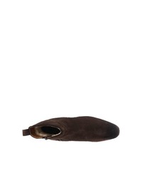 dunkelbraune Chelsea Boots aus Wildleder von Melvin&Hamilton