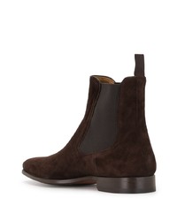 dunkelbraune Chelsea Boots aus Wildleder von Magnanni