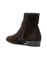 dunkelbraune Chelsea Boots aus Wildleder von Lidfort