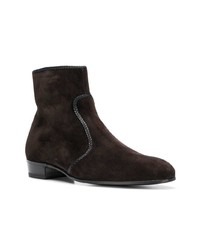 dunkelbraune Chelsea Boots aus Wildleder von Lidfort