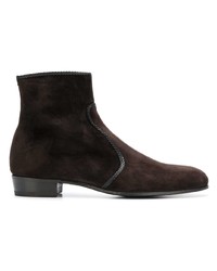 dunkelbraune Chelsea Boots aus Wildleder von Lidfort