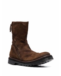 dunkelbraune Chelsea Boots aus Wildleder von Premiata