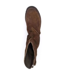 dunkelbraune Chelsea Boots aus Wildleder von Premiata