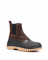 dunkelbraune Chelsea Boots aus Wildleder von Diemme