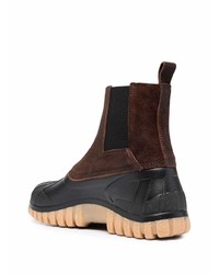 dunkelbraune Chelsea Boots aus Wildleder von Diemme