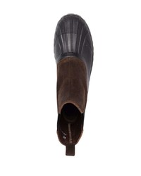 dunkelbraune Chelsea Boots aus Wildleder von Diemme