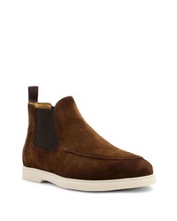 dunkelbraune Chelsea Boots aus Wildleder von Magnanni