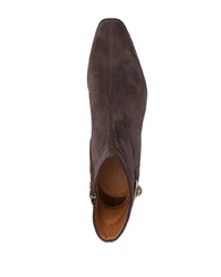 dunkelbraune Chelsea Boots aus Wildleder von Etro