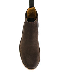 dunkelbraune Chelsea Boots aus Wildleder von Paul Smith