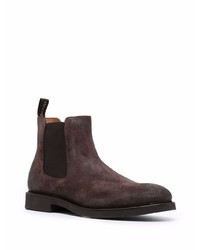 dunkelbraune Chelsea Boots aus Wildleder von Doucal's