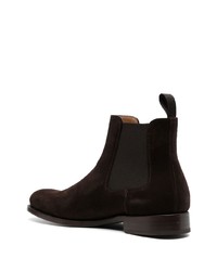 dunkelbraune Chelsea Boots aus Wildleder von Sandro