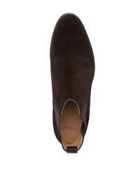 dunkelbraune Chelsea Boots aus Wildleder von Sandro