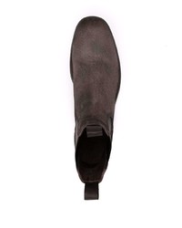 dunkelbraune Chelsea Boots aus Wildleder von Officine Creative