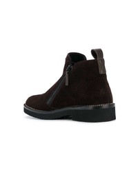 dunkelbraune Chelsea Boots aus Wildleder von Giuseppe Zanotti Design