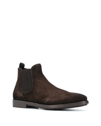 dunkelbraune Chelsea Boots aus Wildleder von Officine Creative