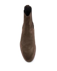 dunkelbraune Chelsea Boots aus Wildleder von Paul Smith