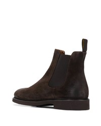 dunkelbraune Chelsea Boots aus Wildleder von Doucal's