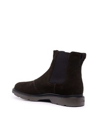 dunkelbraune Chelsea Boots aus Wildleder von Hogan