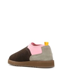 dunkelbraune Chelsea Boots aus Wildleder von Suicoke