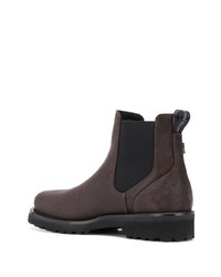 dunkelbraune Chelsea Boots aus Wildleder von Woolrich