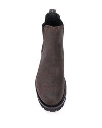 dunkelbraune Chelsea Boots aus Wildleder von Woolrich