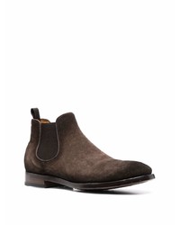 dunkelbraune Chelsea Boots aus Wildleder von Officine Creative