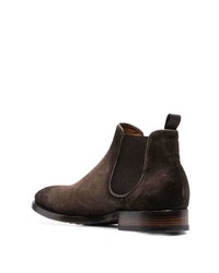 dunkelbraune Chelsea Boots aus Wildleder von Officine Creative