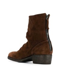 dunkelbraune Chelsea Boots aus Wildleder von Premiata