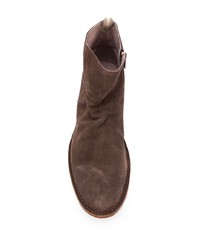 dunkelbraune Chelsea Boots aus Wildleder von Officine Creative