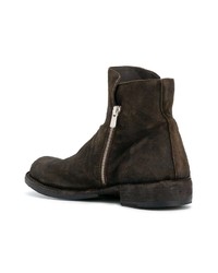 dunkelbraune Chelsea Boots aus Wildleder von Officine Creative