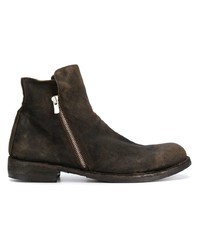 dunkelbraune Chelsea Boots aus Wildleder von Officine Creative