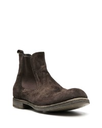 dunkelbraune Chelsea Boots aus Wildleder von Premiata