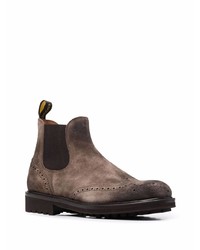 dunkelbraune Chelsea Boots aus Wildleder von Doucal's