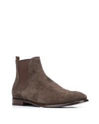 dunkelbraune Chelsea Boots aus Wildleder von Buttero