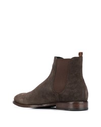 dunkelbraune Chelsea Boots aus Wildleder von Buttero