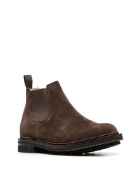 dunkelbraune Chelsea Boots aus Wildleder von Church's