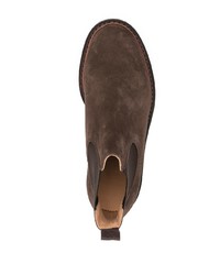 dunkelbraune Chelsea Boots aus Wildleder von Church's