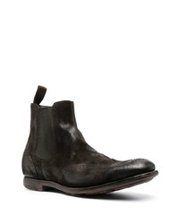 dunkelbraune Chelsea Boots aus Wildleder von Church's